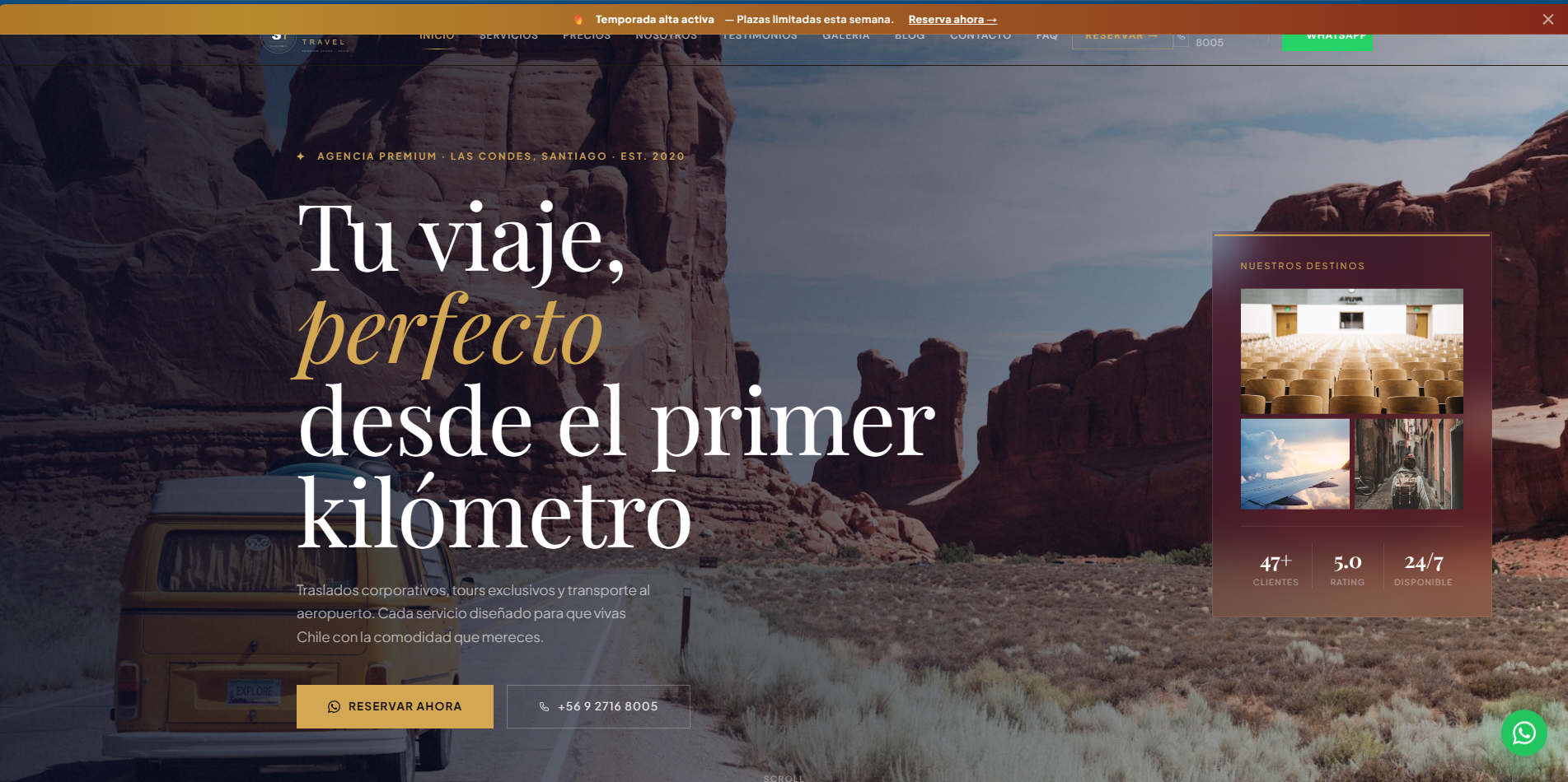Landing Page – Smart Travel